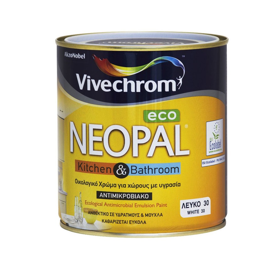 VIVECHROM Boja za kuhinje i kupatila Neopal Eco, 0,75l, Bela