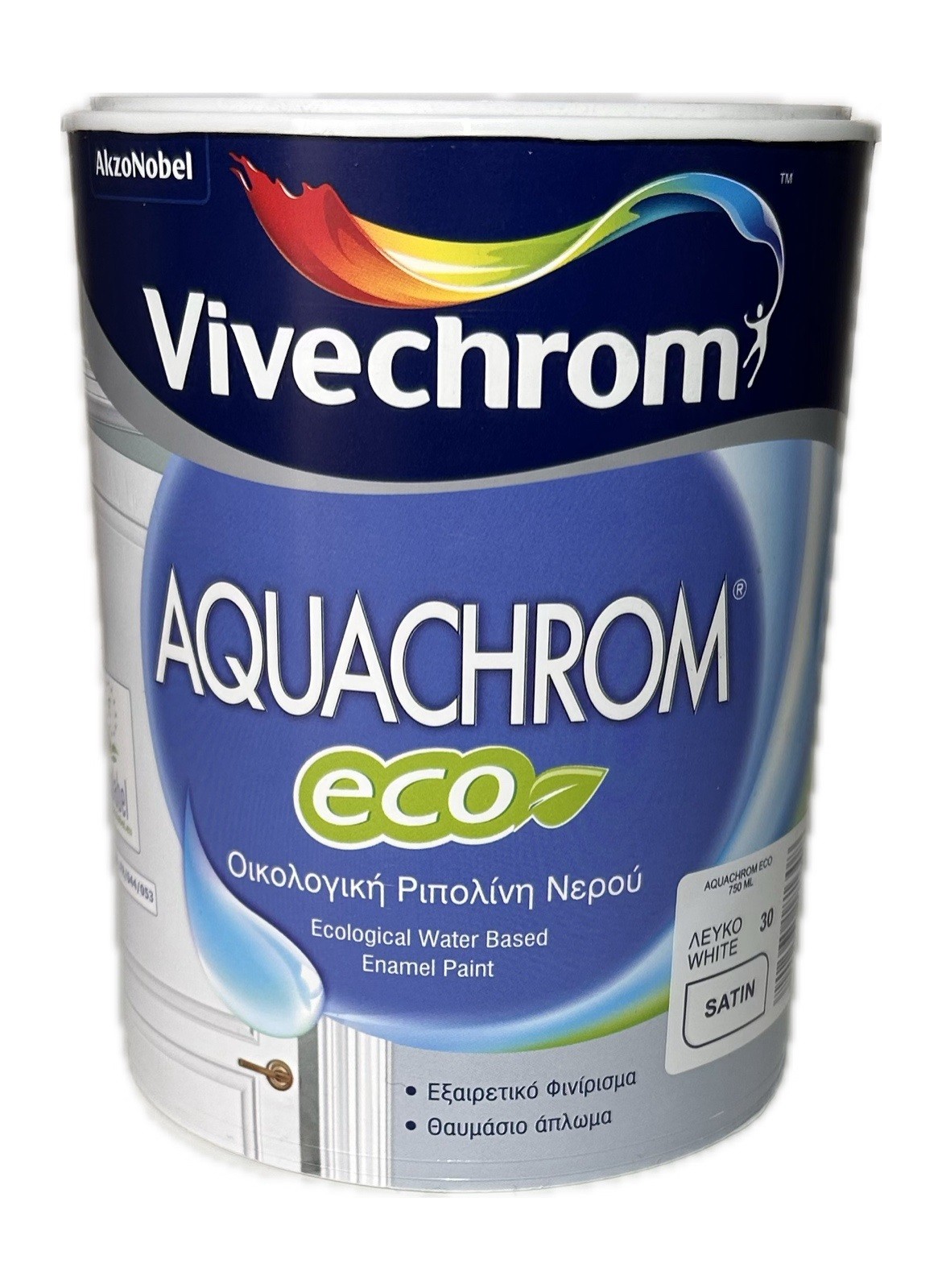 VIVECHROM Akrilni emajl za drvo Eco Satin 0,75l, Aquachrom