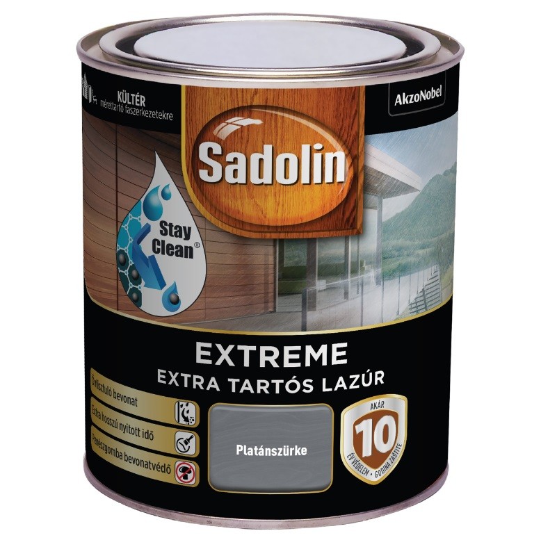 SADOLIN Extreme na vodenoj bazi za drvo 0,7l, Sivi