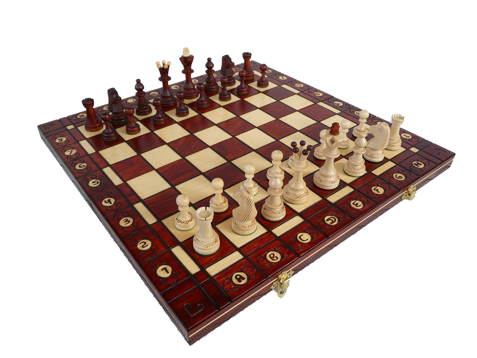 MADON Preklopivi drveni šah 41x41cm