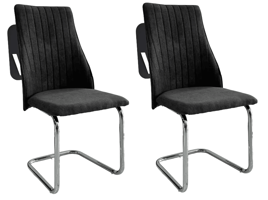 Vin nameštaj Trpezarijska stolica set Ingrid, 2 komada, Siva