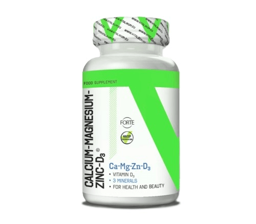 Vitalikum Vitamini Ca-Mg-Zn+D3, 100 tableta