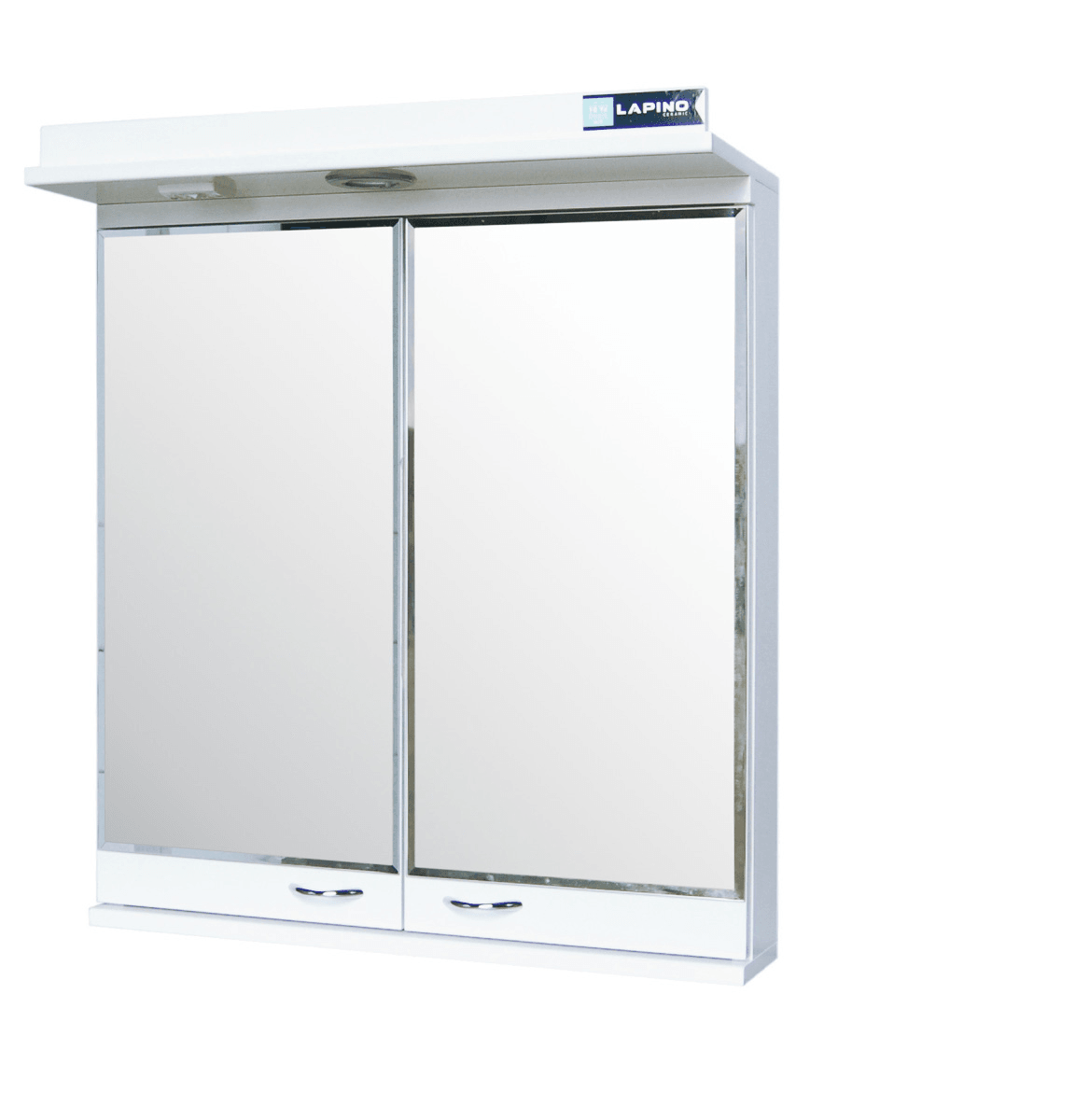 Lapino Ekonomik Ogledalo sa ormarićem, 75x76cm, Belo