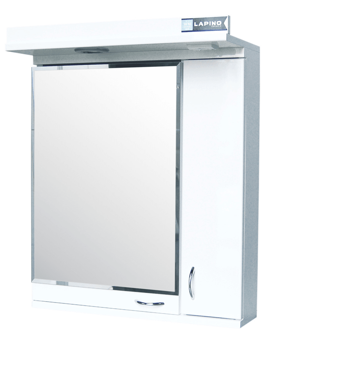 Lapino Eko 071 Ogledalo sa ormarićem, 65x70cm, Belo