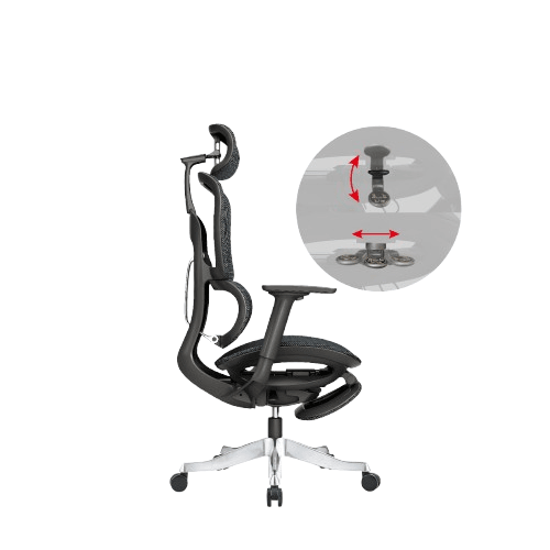 FANTECH Kancelarijska stolica  OC3, Ergonomska, Crna