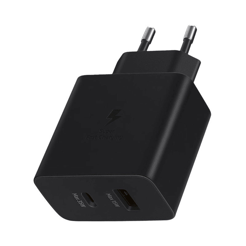 Kućni punjač Fast Charging, Adapter Duo, Za Samsung PD, 35W, Crni