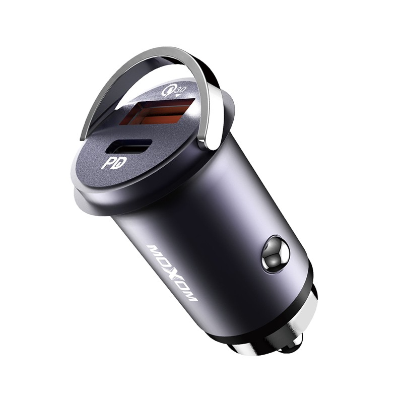 MOXOM Auto punjač MX-VC08 fast PD3.0+QC3.0 33W crni