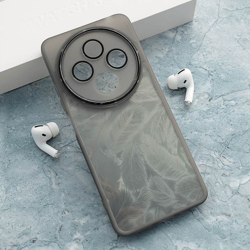 Maska za telefon Xiaomi Redmi 14C GLITTER FEATHER, Crna