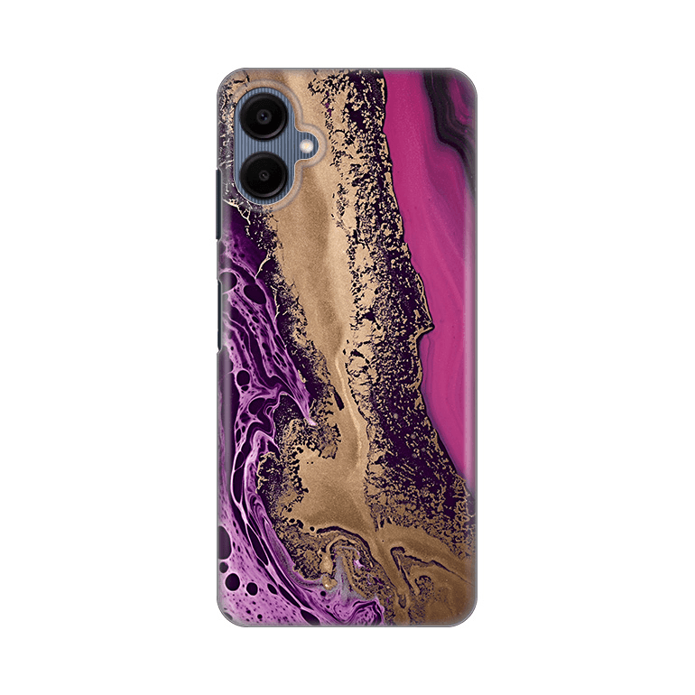 Maska za telefon Samsung A065F Galaxy A06 Purple Gold Marble PRINT