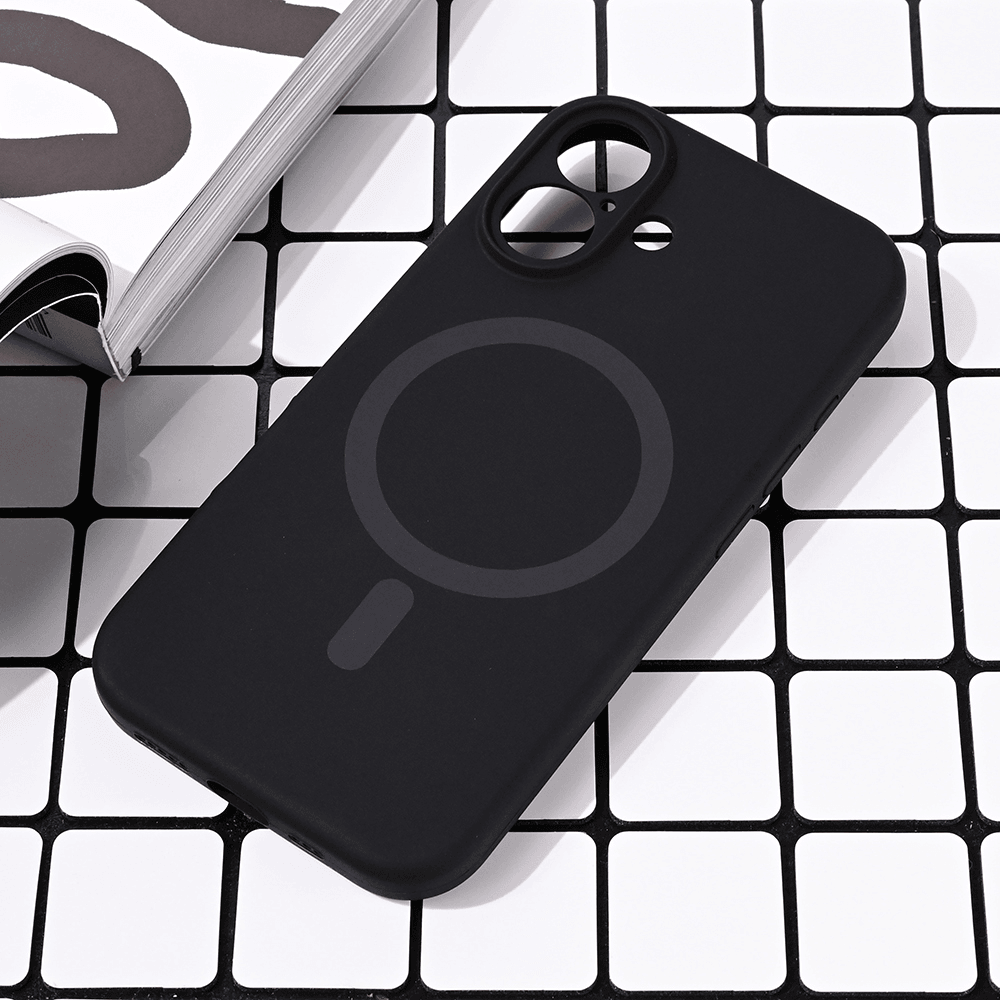 Maska za telefon iPhone 16 PURE COLOR, Magsafe, Crna