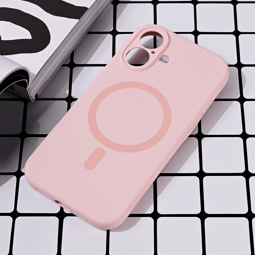 Maska za telefon iPhone 16 PURE COLOR, Magsafe, Roze
