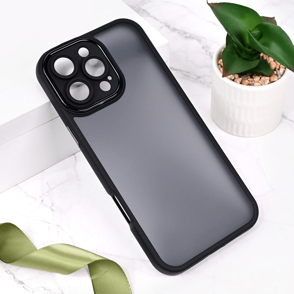 Maska za telefon iPhone 16 Pro Max SHINING CAMERA, Crna