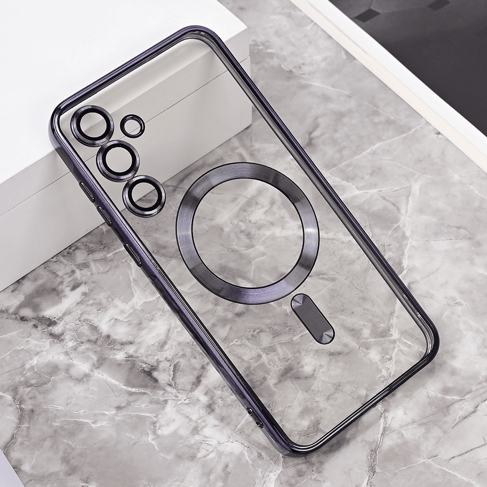 Maska za telefon Samsung A556 A55 5G LUX, Magsafe, Crna