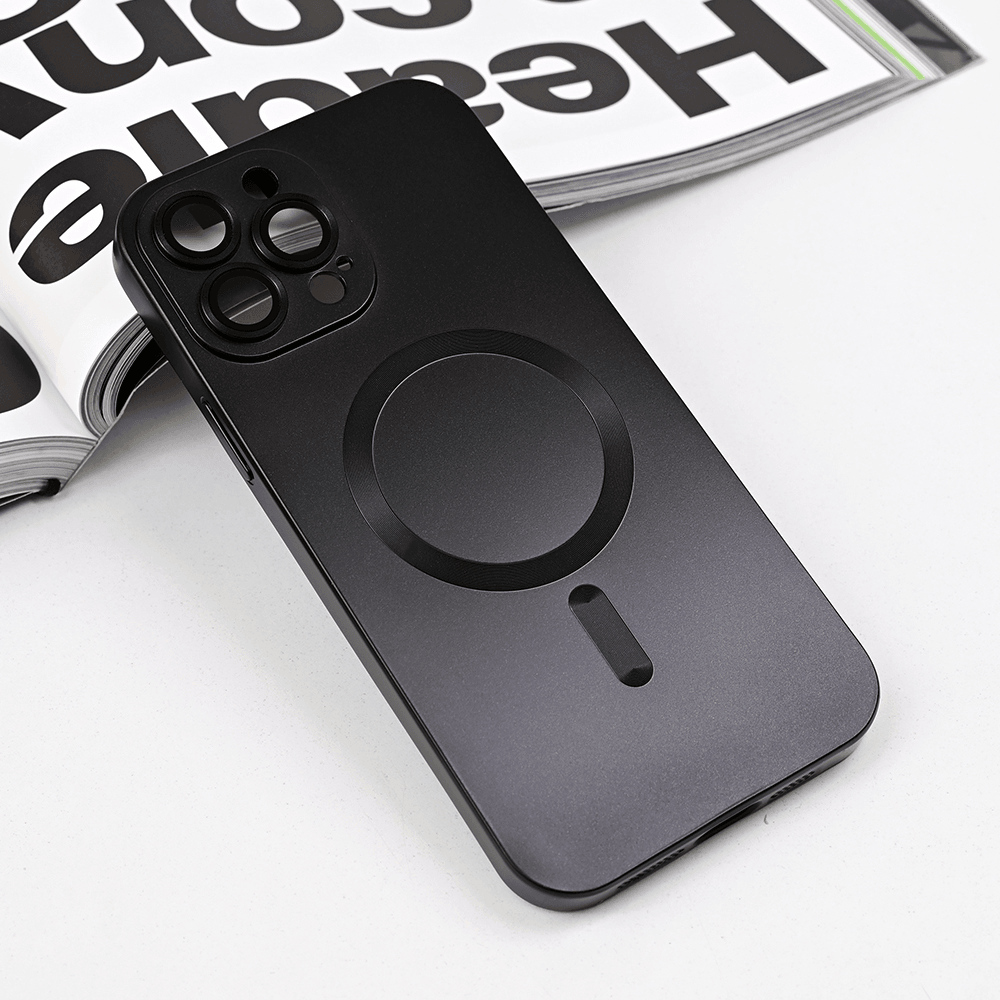 Maska za telefon iPhone 13 Pro Max CHROME, Magsafe, Crna