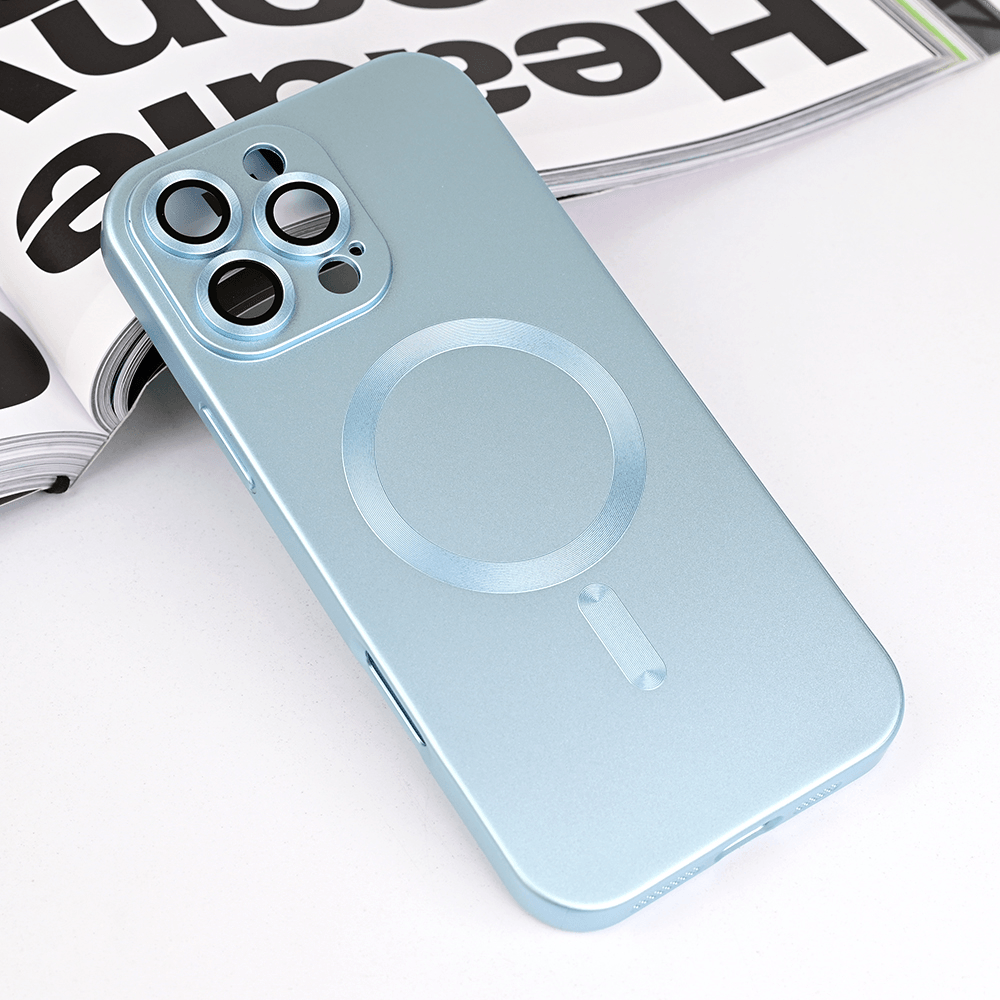 Maska za telefon iPhone 16 Pro Max CHROME, Magsafe, Plava