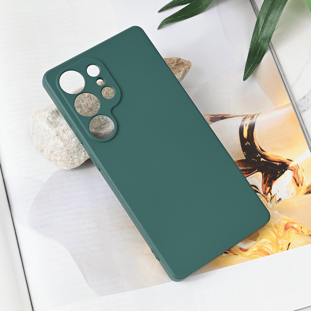 Maska za telefon Samsung S938B Galaxy S25 Ultra TERACELL SOFT VELVET, Tamnozelena