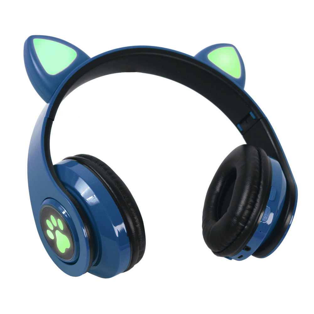 Bežične slušalice Cat Ear tamno, Plave