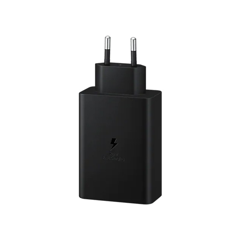 SAMSUNG Punjač 65W 2xUSB + Type C EP-T6530-NBE, Crni