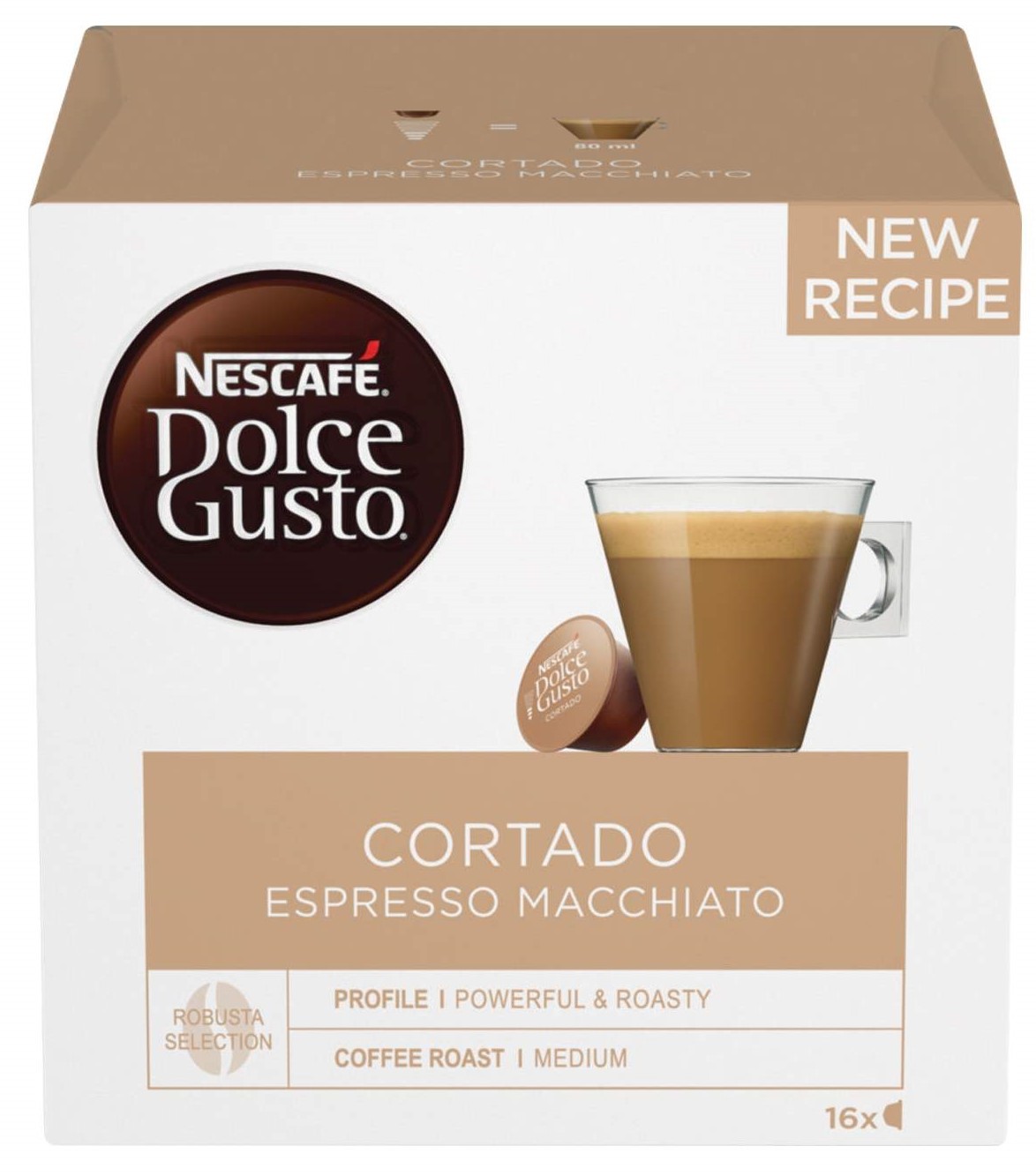 Nescafe Dolce Gusto Kapsule za kafu Cortado, 16 komada 100.8g