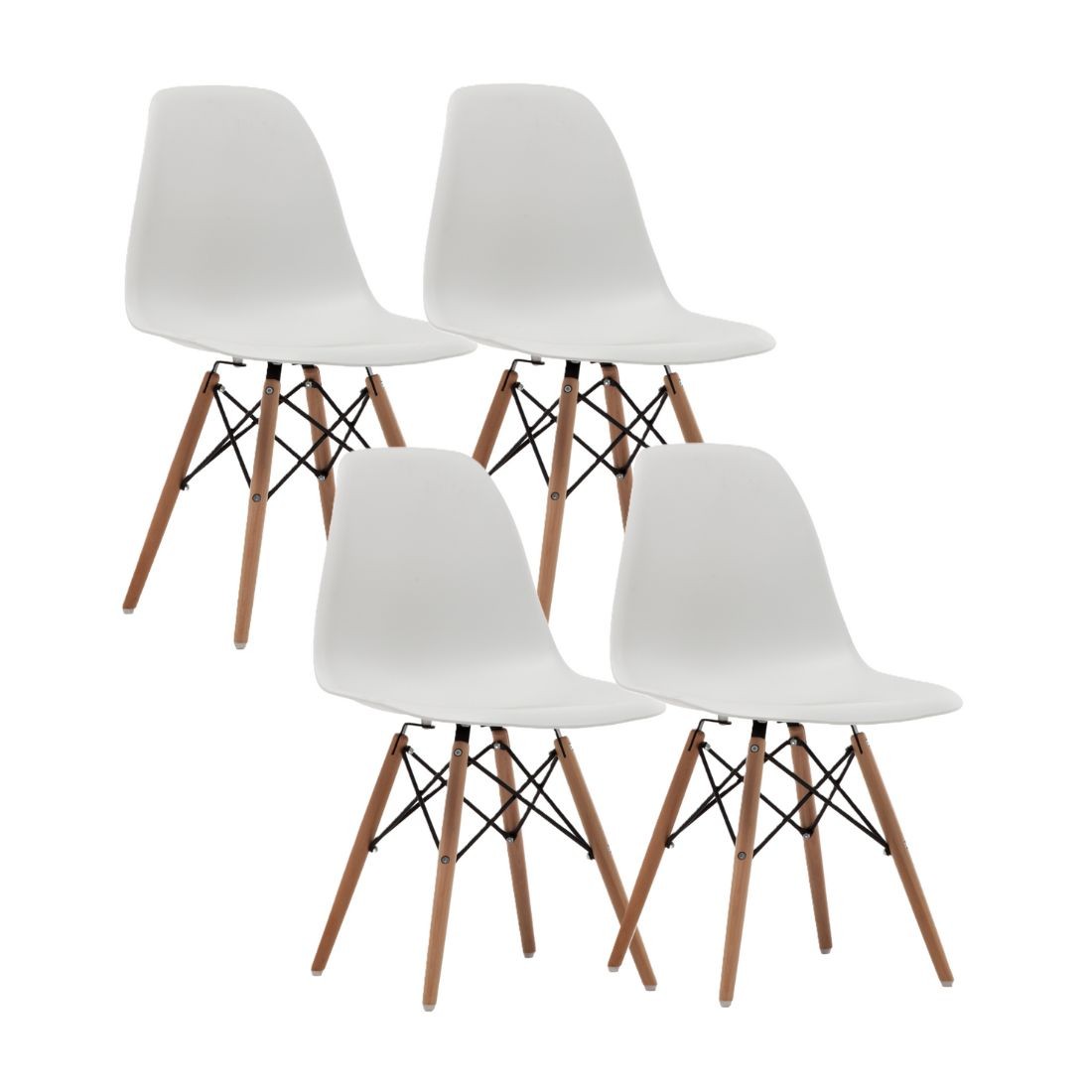 Sitonia Set trpezarijskih stolica Calypso, ABS Premium, 4 komada, Beli