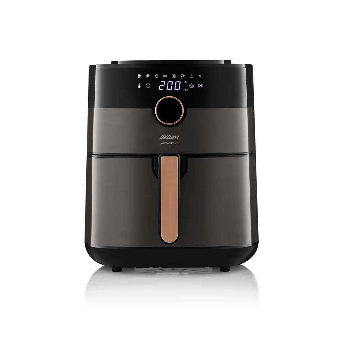 Arzum Air Fryer Airtasty XL AR2074, 6 l, 1750 W, Crno-bakarni
