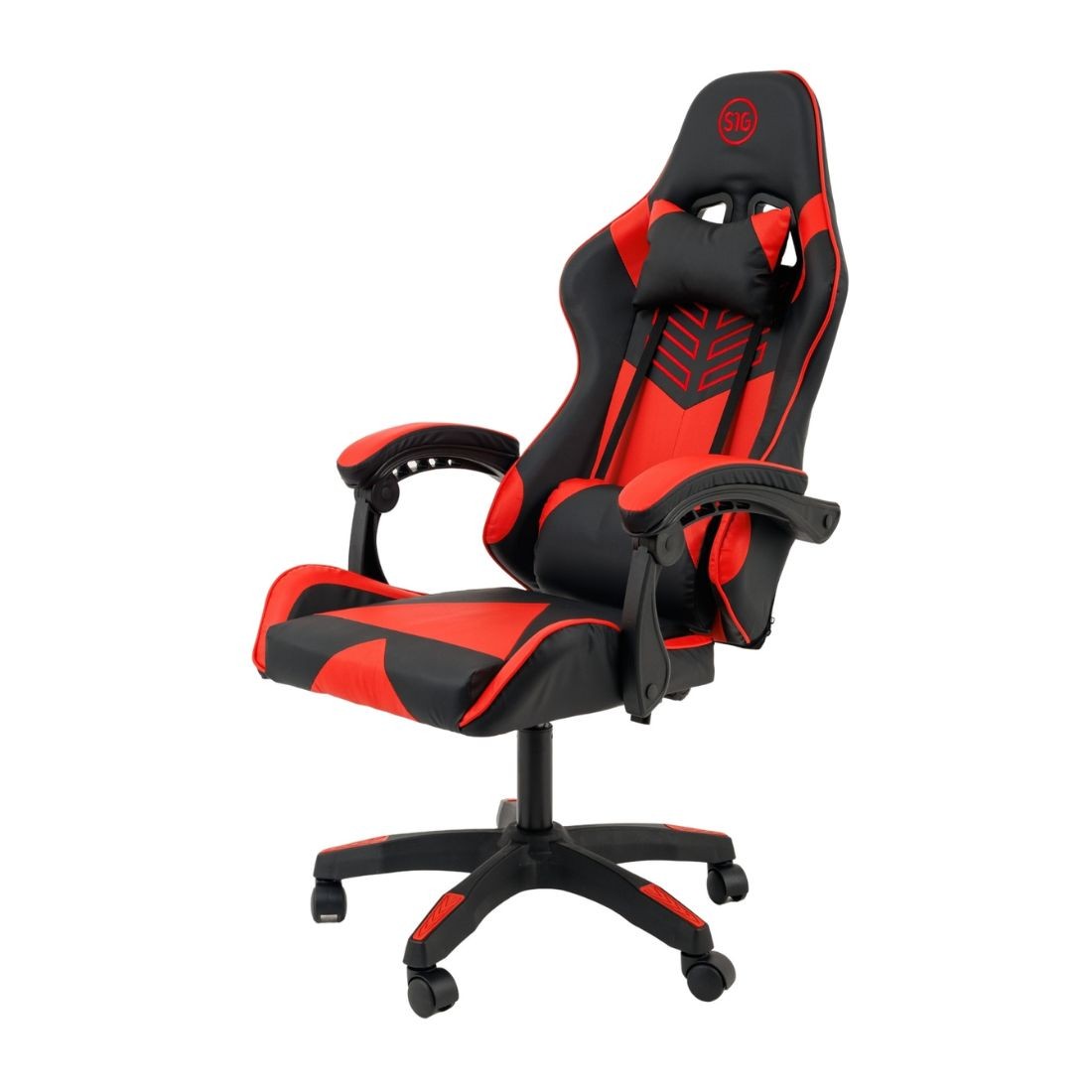 S1G Gejmerska stolica + USB masažer, Crvena