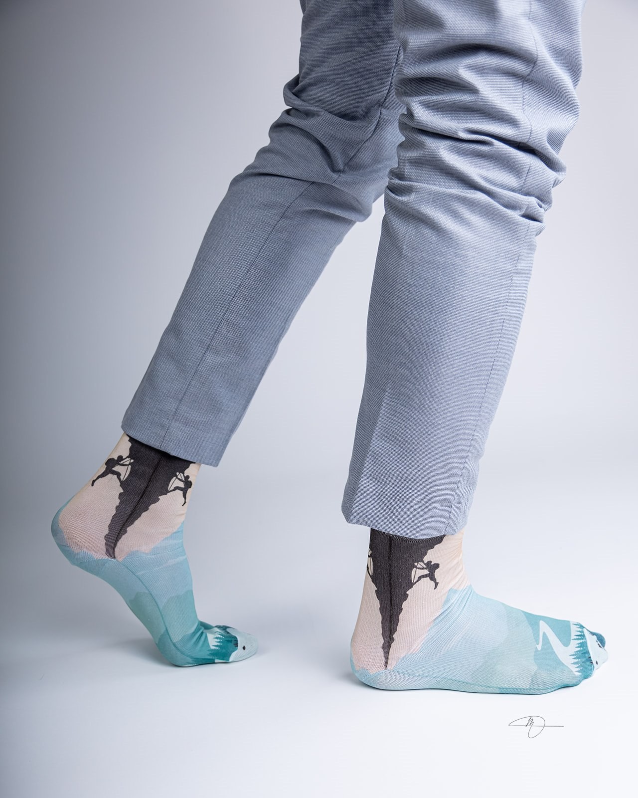 ZIBOF Čarape Mountain svetloplave