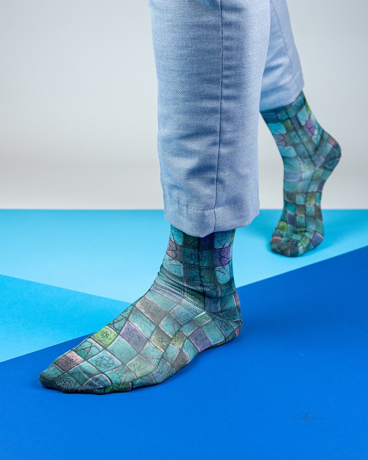 ZIBOF Čarape Stone age petrolej