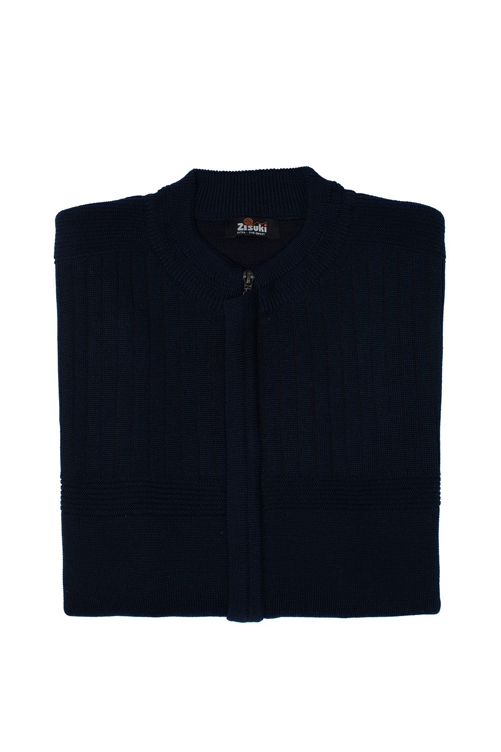 Zisuki Muški džemper sa zipom, Teget