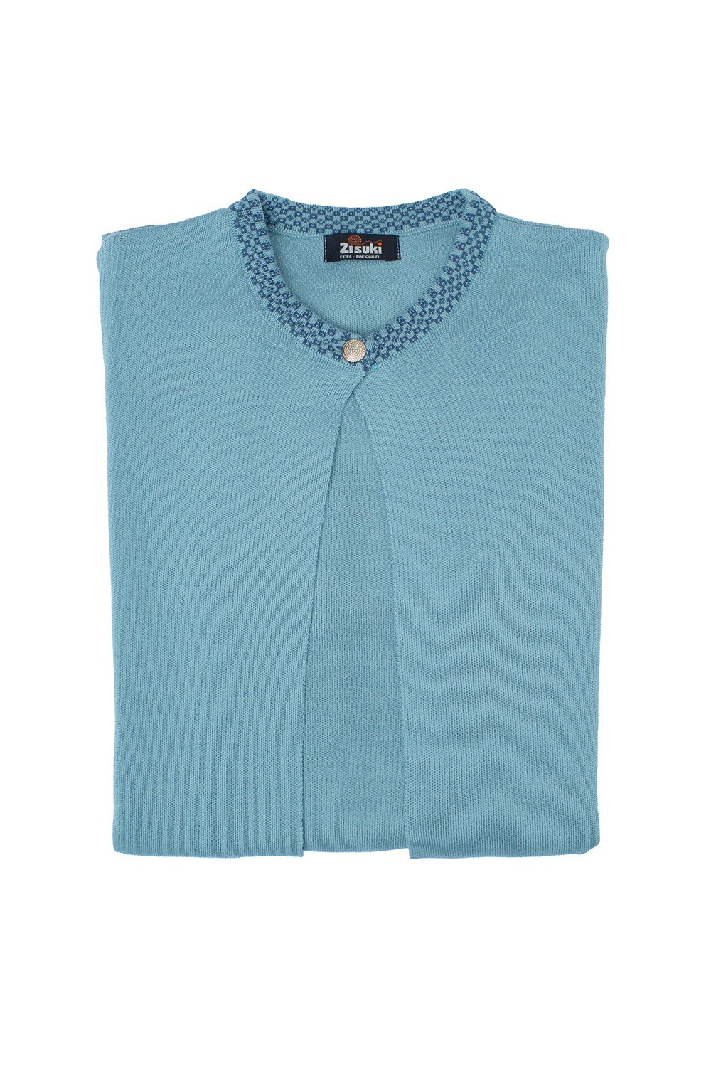 Zisuki Ženski kardigan, Okrugli izrez, Svetloplavi