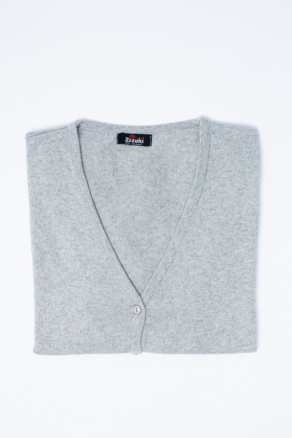 Zisuki Ženski kardigan, V izrez, Sivi