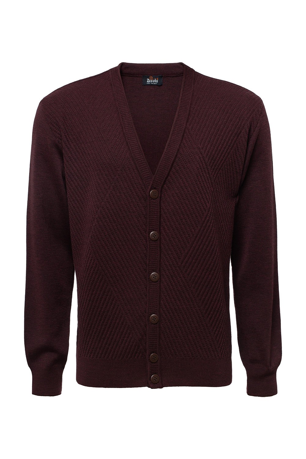 Zisuki Muški kardigan, Bordo