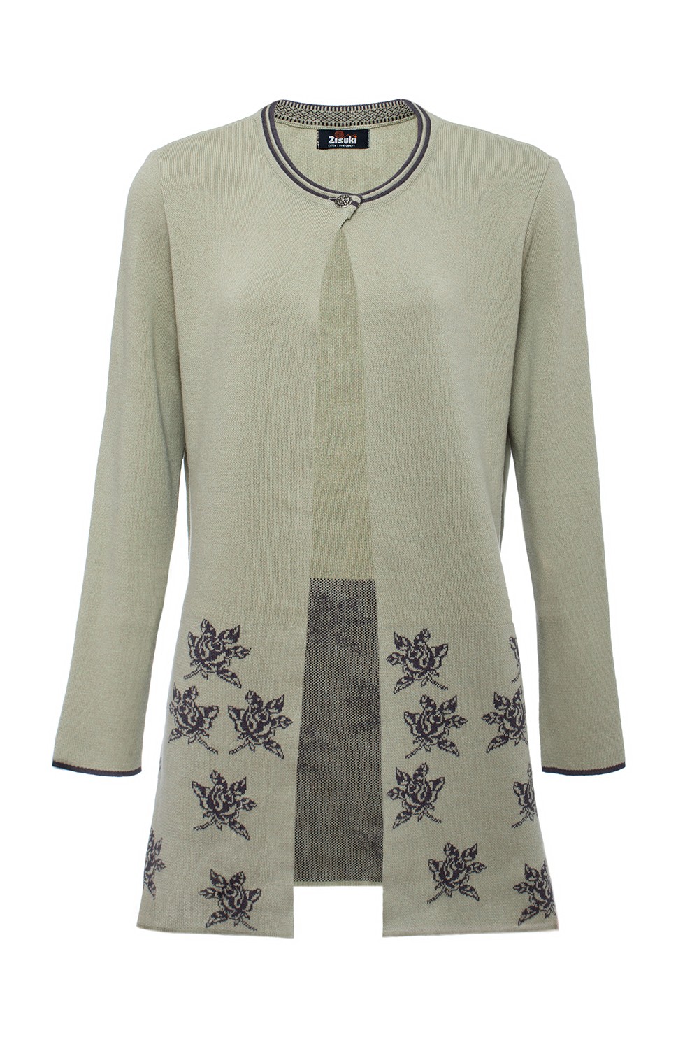 Zisuki Ženski kardigan, Zeleni