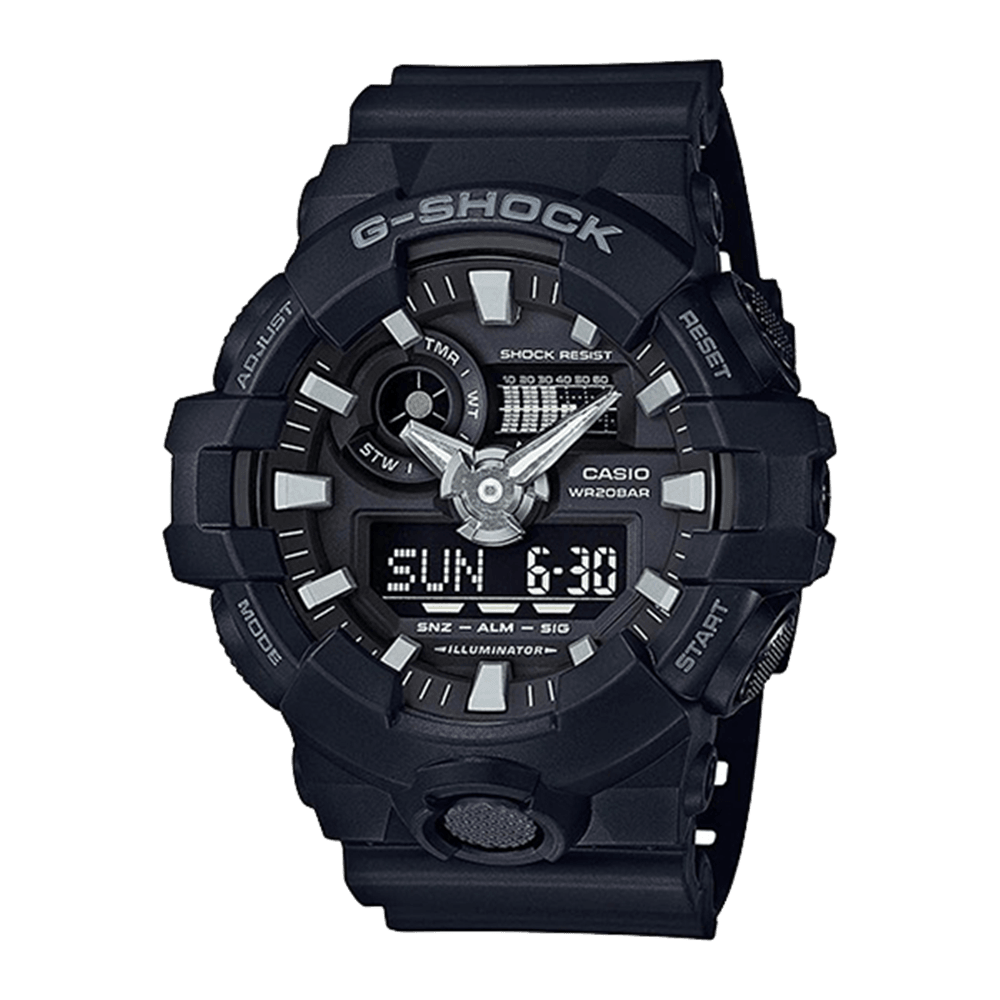 CASIO Muški sat GA-700-1B crni