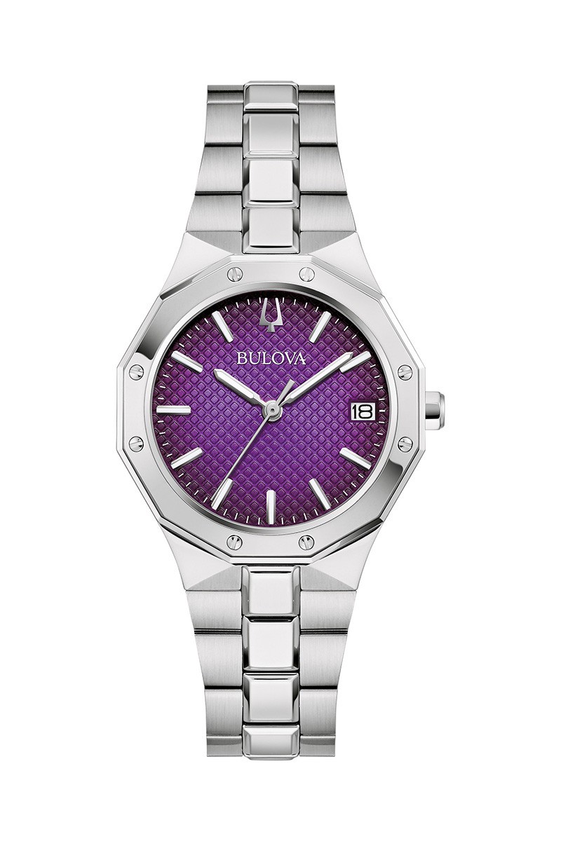 Bulova Ženski sat 96M168, Ljubičasto kućište, Srebrne boje