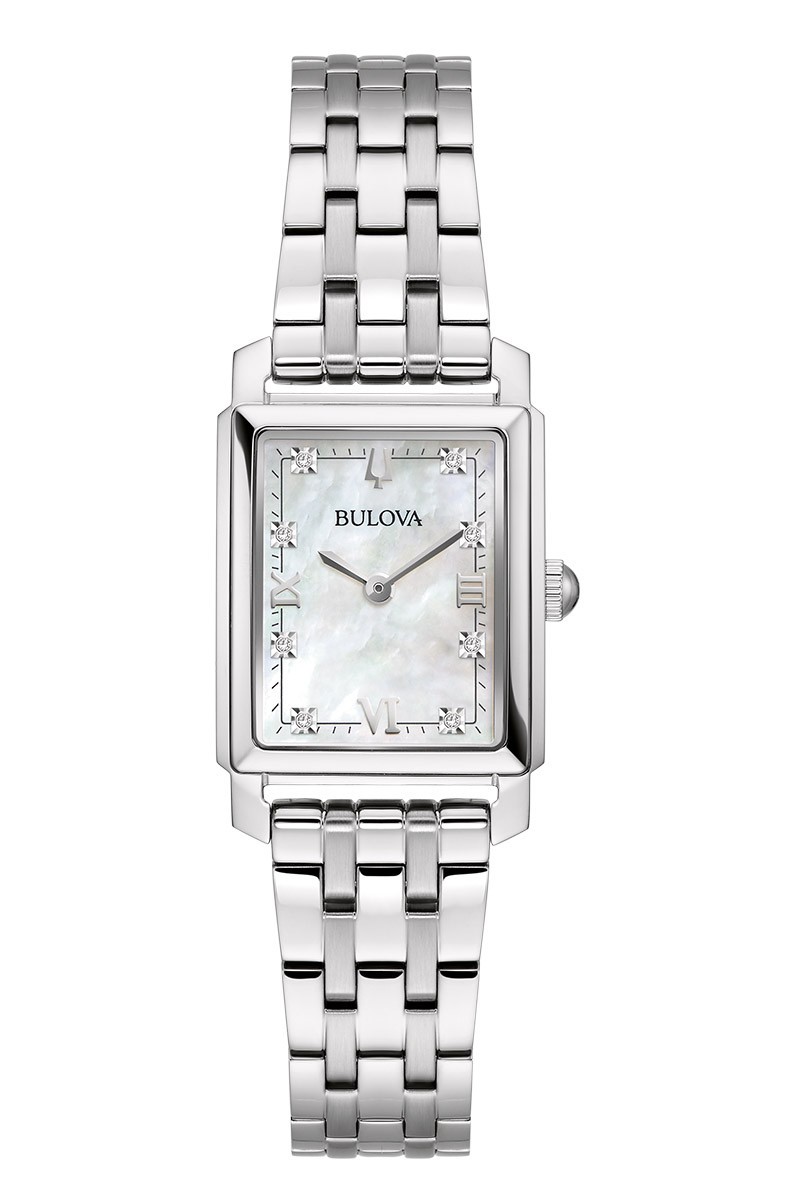 Bulova Ženski sat 96P244, Kućište boje slonovače, Srebrne boje