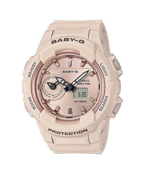 Casio Ženski sat BGA-230SA-4A, Gold rose kućište, Roze