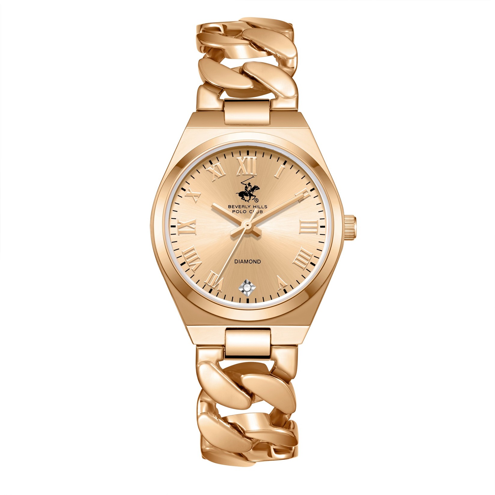 Beverly Hills Polo Club Ženski sat BP3879C.410, Roze gold kućište, Rose gold