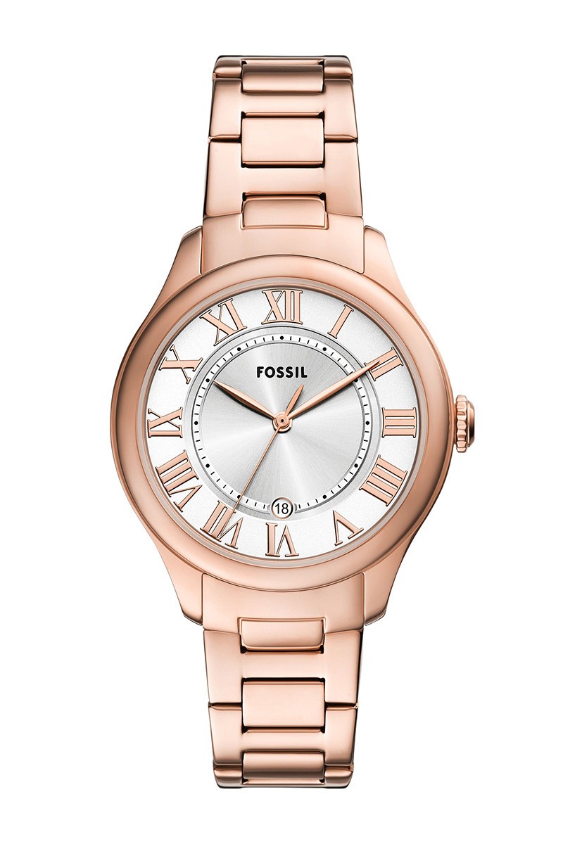 Fossil Ženski sat ES5394, Kućište srebrne boje, Rose gold