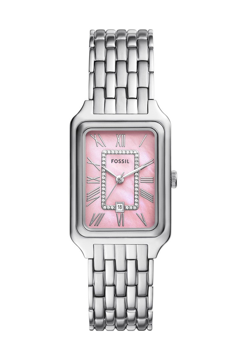 Fossil Ženski sat ES5401, Roze kućište, Srebrne boje