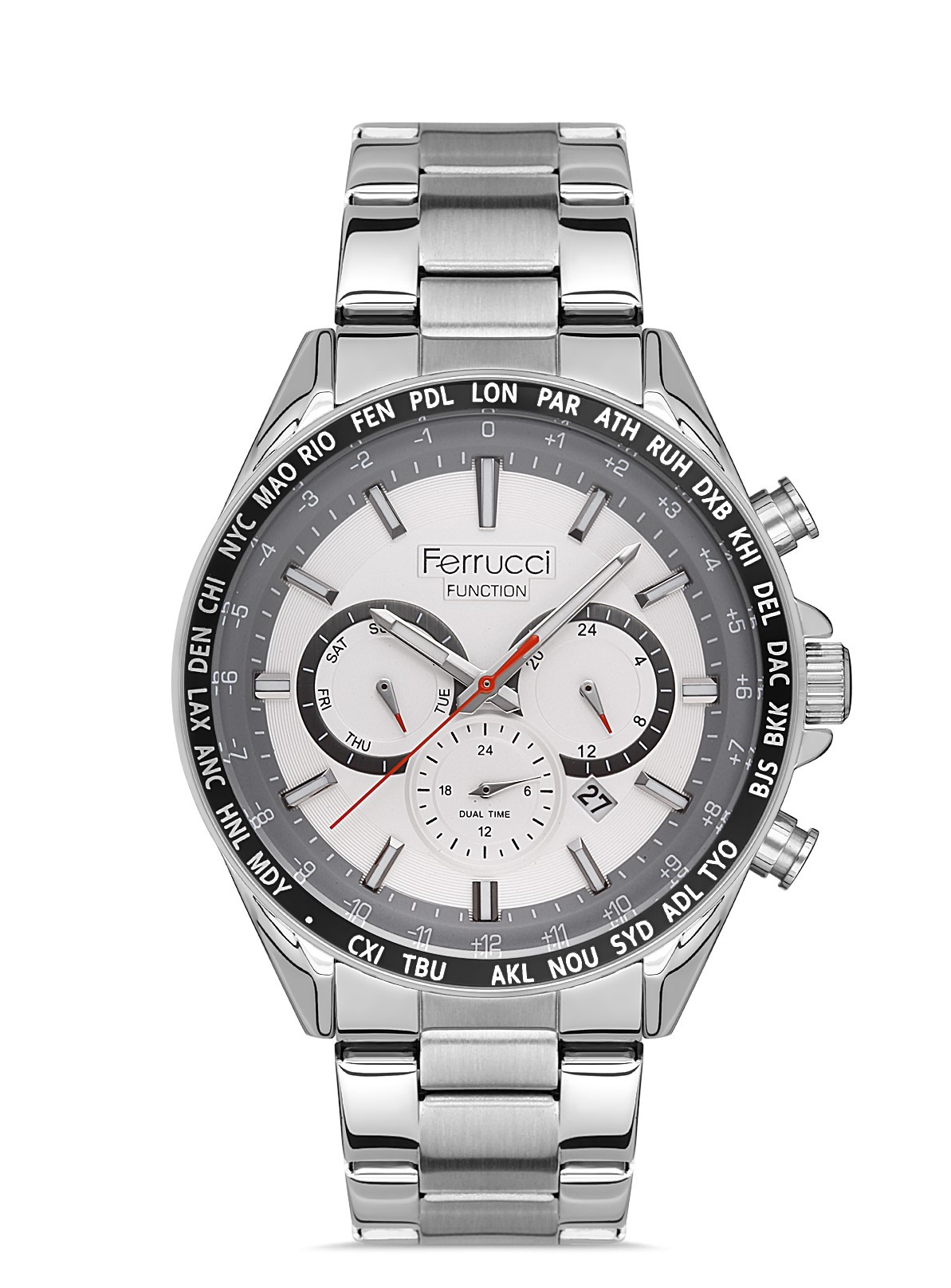 FERRUCCI Muški sat FCF14371FM.04 srebrni