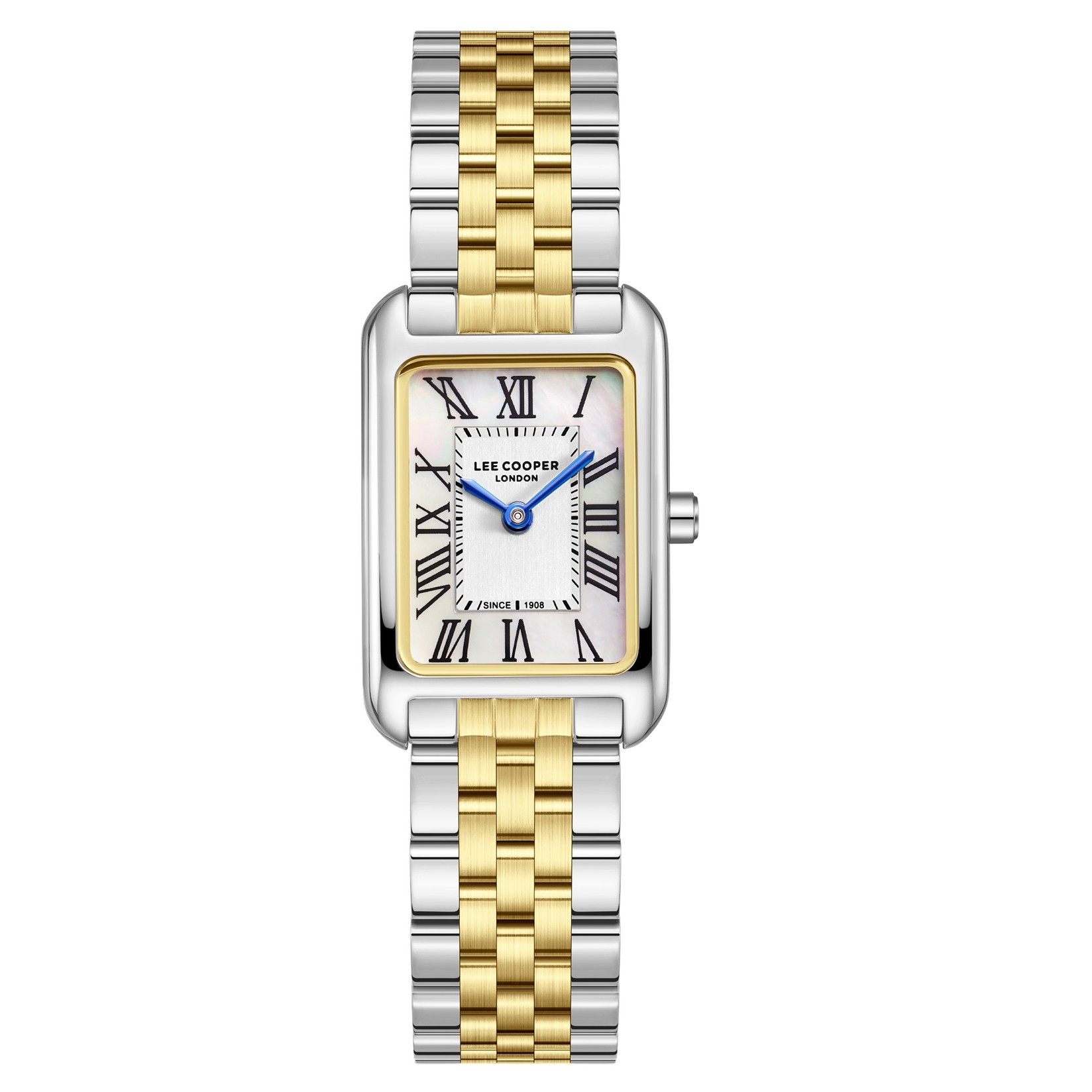 Lee Cooper Ženski sat LC08135.220, Sedefasto kućište, Srebrno-zlatne boje