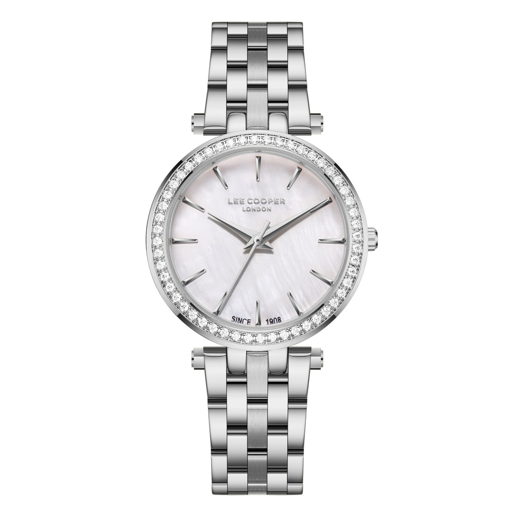Lee Cooper Ženski sat LC08158.320, Sedefasto kućište, Srebrne boje