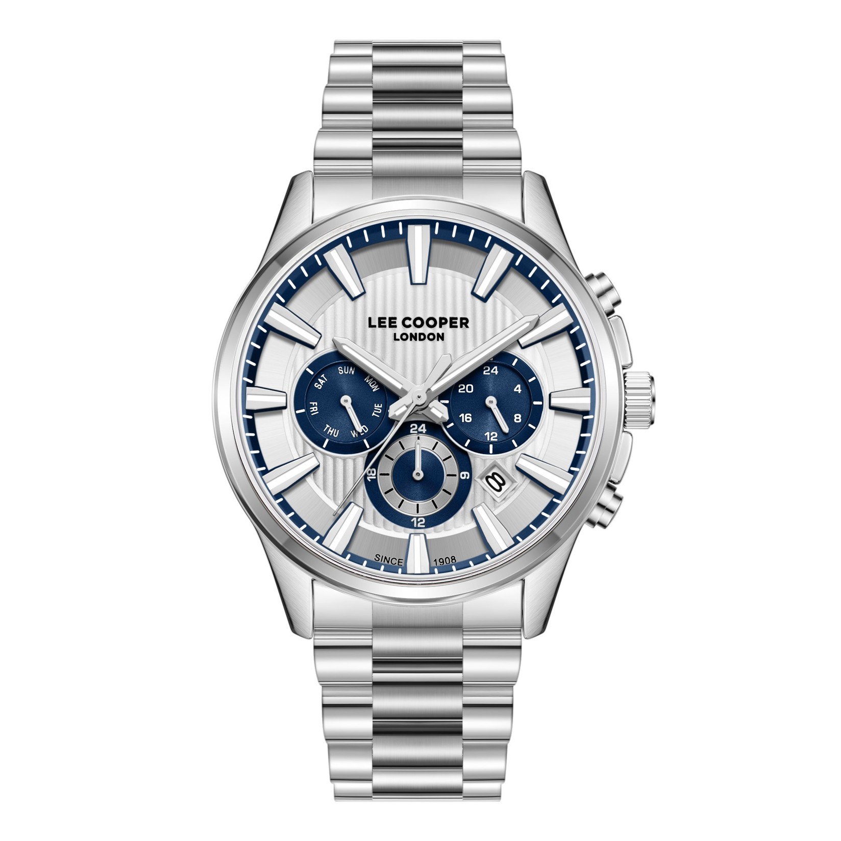 Lee Cooper Muški sat LC08216.330, Srebrne boje