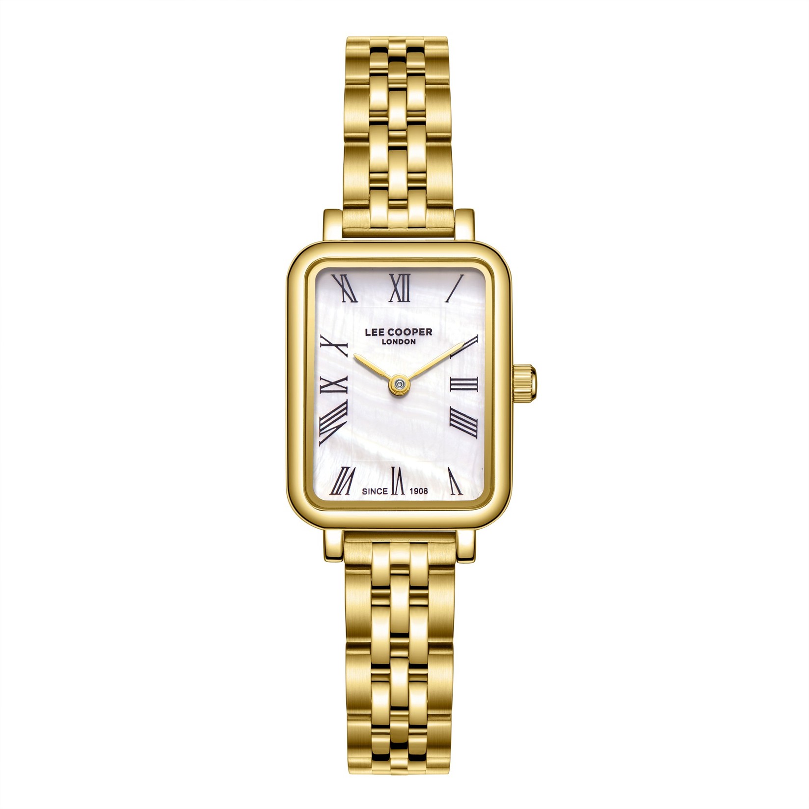 Lee Cooper Ženski sat LC08232.120, Kućište boje slonovače, Zlatne boje