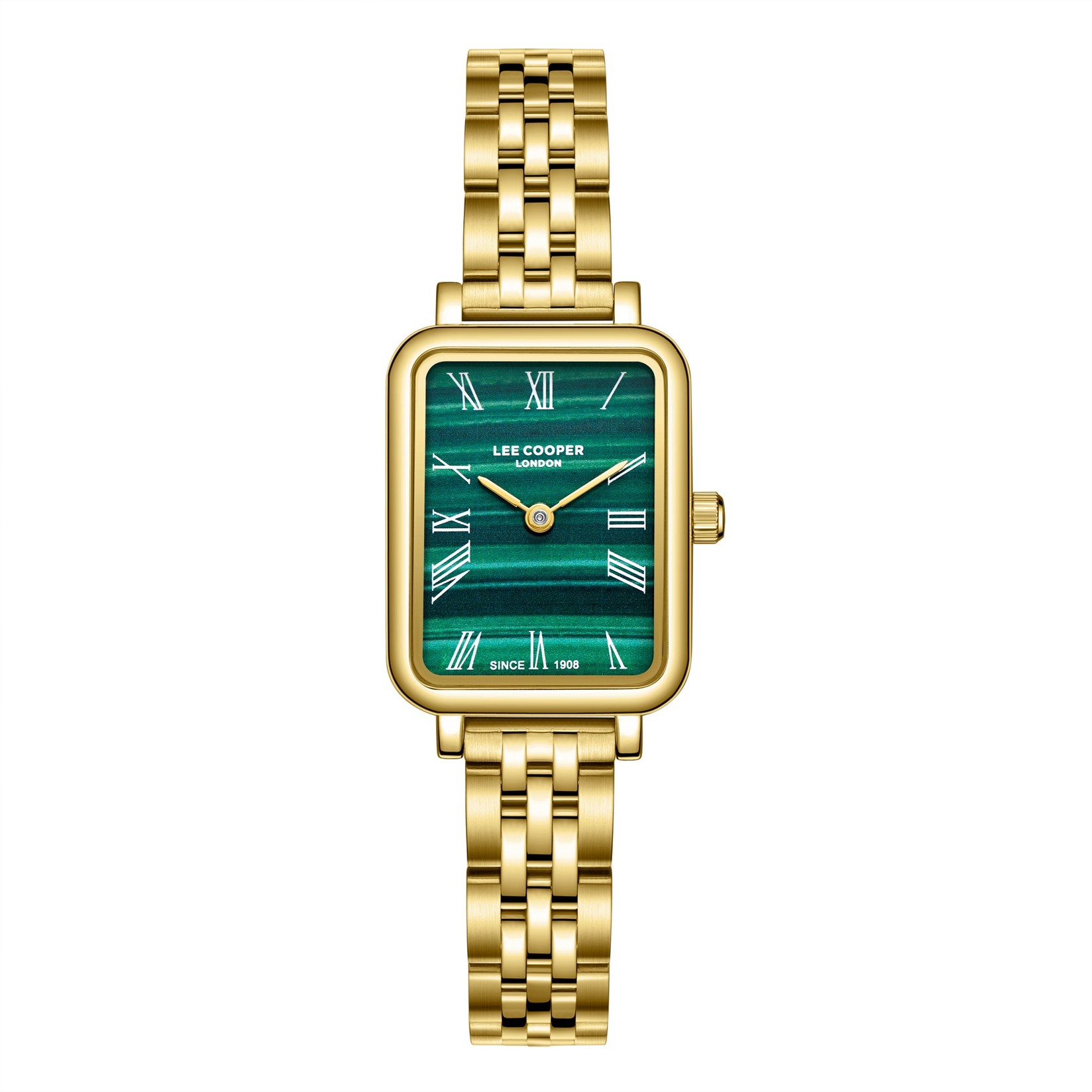 Lee Cooper Ženski sat LC08232.170, Zeleno kućište, Zlatne boje