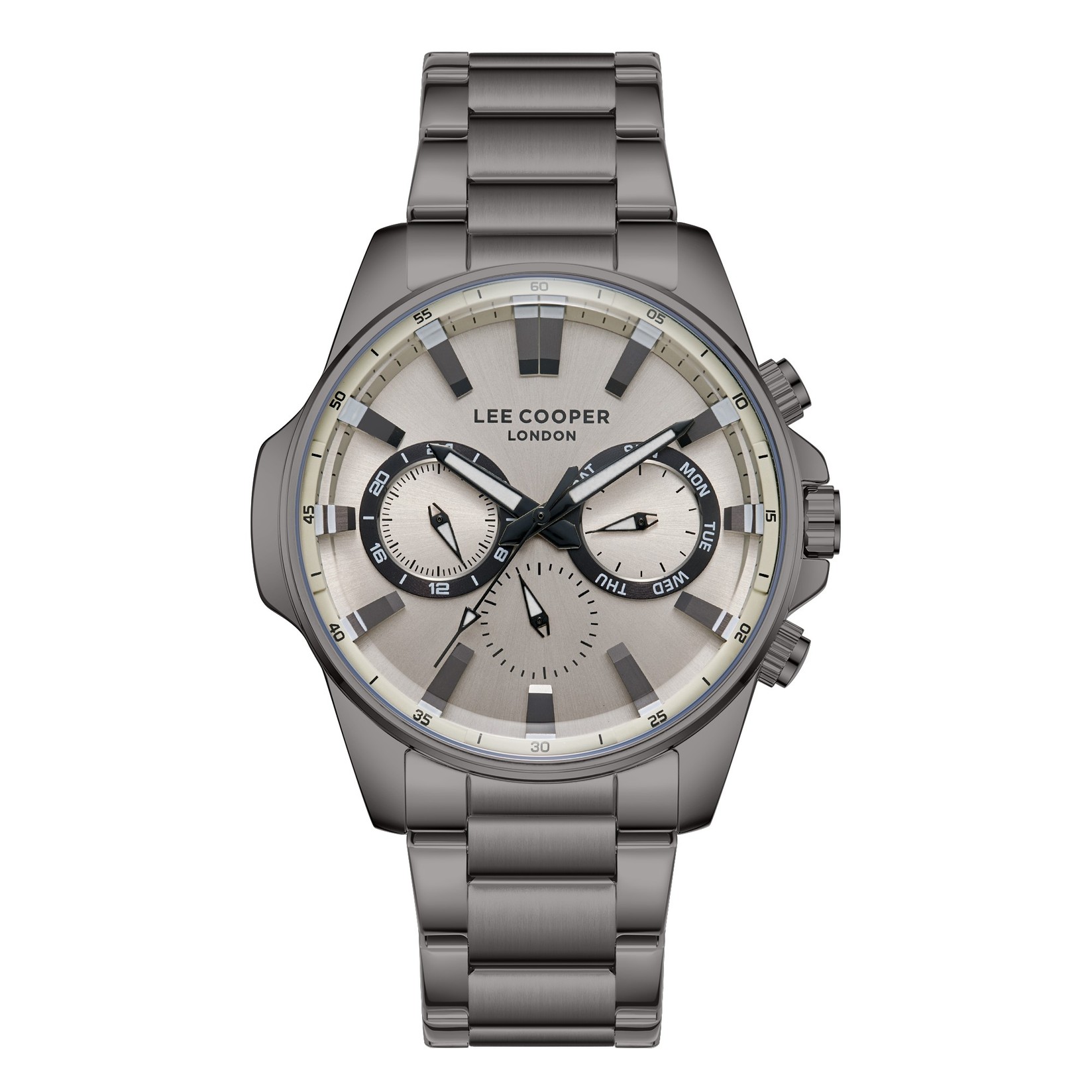 Lee Cooper Muški sat LC08253.060, Sivo kućište, Sivi