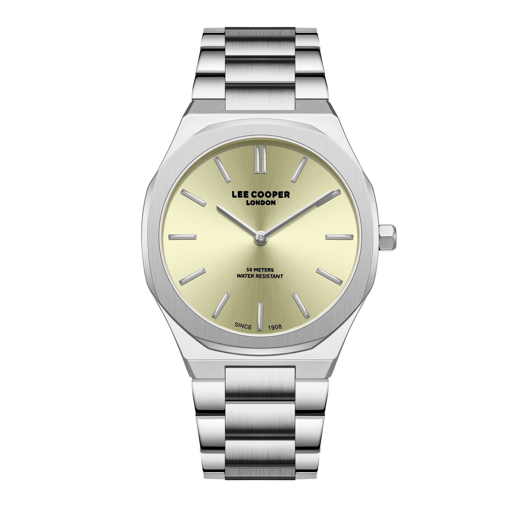 Lee Cooper Muški sat LC08275.310, Zlatno kućište, Srebrne boje