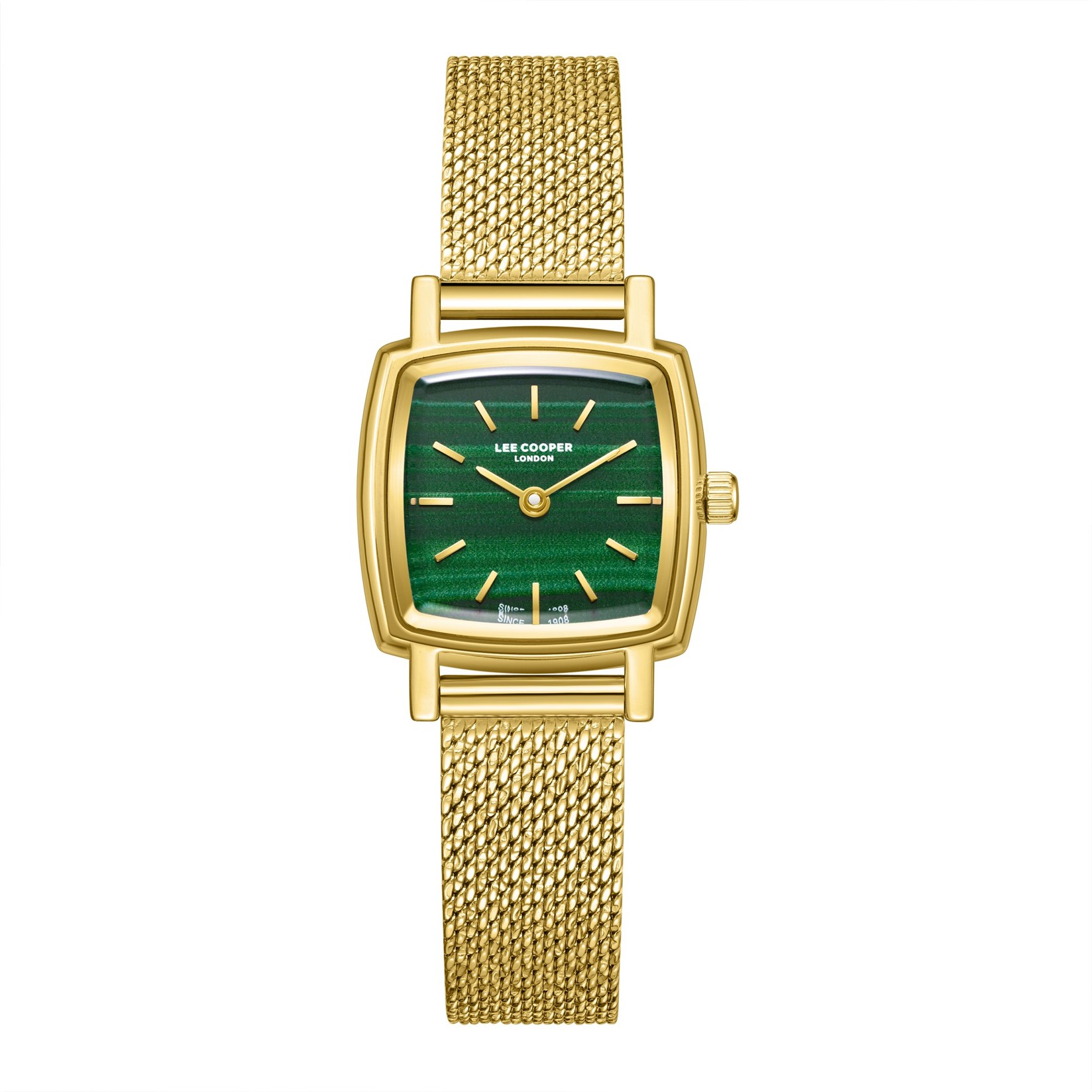Lee Cooper Ženski sat LC08280.170, Zeleno kućište, Zlatne boje