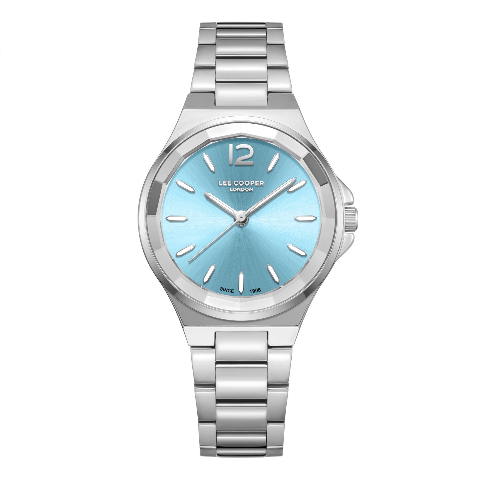 Lee Cooper Ženski sat LC08286.300, Plavo kućište, Srebrne boje